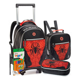 Kit Mochila Estojo Lancheira