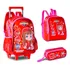 Kit Mochila Gi Neto Lancheira Rodinha Estojo Aventureira Ver