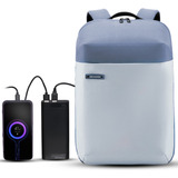 Kit Mochila Impermeável Notebook Bolsa E Power Bank 20000mah