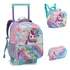 Kit Mochila Infantil 16 + Estojo + Lancheira Unicórnio Pop Dlx