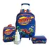 Kit Mochila Infantil Blaze Monster Machine Carro Rodinhas G