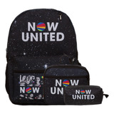 Kit Mochila Infantil Feminina Now United Lancheira Térmica