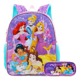 Kit Mochila Infantil Princesas