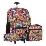 Kit Mochila Infantil Rodinha