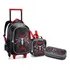 Kit Mochila Infantil Rodinhas Masculino Spider Dark Aranha