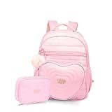 Kit Mochila Juvenil Feminina Estojo Ideal Para Escola E Estudos Design Moderno Confortável E Resistente Com Compartimentos Organizadores E Alças Ajustáveis Perfeita Para Rotina Acadêmica