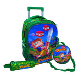 Kit Mochila lancheira estojo