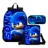 Kit Mochila Lancheira Estojo Naruto Escola Bolsa Infantil