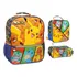 Kit Mochila Pokemon Go Costas Infantil Masculina Escolar G Cor Laranja Desenho Do Tecido Liso