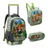 Kit Mochila Rodinha Infantil Escolar Minecraft Game 3 Peças