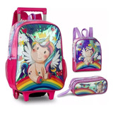 Kit Mochila Rodinha Infantil