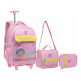 Kit Mochila Rodinha Juvenil
