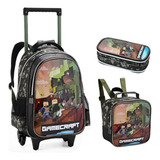 Kit Mochila Rodinha Lancheira