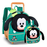 Kit Mochila Rodinha Lancheira