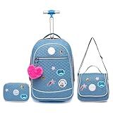 Kit Mochila Rodinhas Juvenil