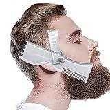 Kit Modelador De Barba Ferramenta De Modelagem Premium 100 Transparente Muitos Estilos A Melhor Linha De Barba Cabelo Modelo Guia De Estêncil De Barba Rotação 360