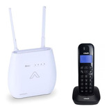Kit Modem 4g Wi-fi Aquário Md 4000 + Telefone Sem Fio Vtech