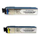 Kit Módulo Gbic Sfp Bi direcional 40km Sc Fibra Sm 1550 1310