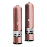 Kit Moedor Elétrico Pimenta Pilha Luz Led 2pç Berlinger Haus