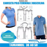 Kit Molde Camisa Polo Masc E Fem Modelagem Pp A Gg Oferta