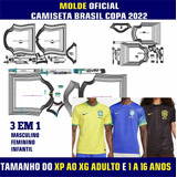 Kit Moldes Camisetas Seleção Brasileira Copa