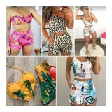 Kit Moldes Conjunto Feminino Moda Verão Tops Cropped Short