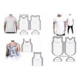 Kit Moldes Masculino Camiseta Ragata Longline Por Correios