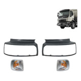 Kit Moldura Farol E Lanterna Seta Volvo Vm Jg Dir Esq 