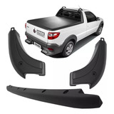 Kit Moldura Superior Tampa Caçamba Traseira Fiat Strada