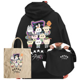 Kit Moletom E Ecobag Blusa De Frio Stray Kids 5 Star Chibli