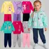 Kit Moletom Feminino 4 Peças Com Capuz E Zíper Roupa Meninas