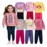 Kit Moletom Menina 04 Pçs Inverno Infantil 2 Blusas 2 Casaco