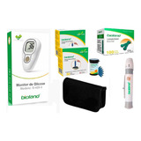 Kit Monitor De Glicose C 125 Tiras Lancetas Bioland G425 3