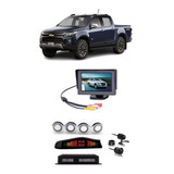 Kit Monitor Fixo S10 Sensor Emborrachado Ou Cromado Câm Ré