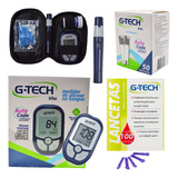 Kit Monitor Glicose 50 Tiras 100 Lancetas Glicemia Diabetes