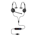 Kit Monitoramento Call Center Headset Usb Voip Htu 300