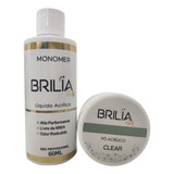 Kit Monomer 60ml Po Acrilico 20g Brilia Nails Harmony