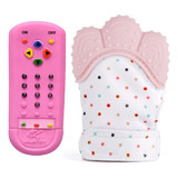 Kit Mordedor Controle Luva Mordedora Alivio Gengiva Bebê