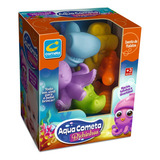Kit Mordedores Bebê Bichinhos Aquáticos Aqua Cometa 5 Un