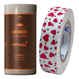 Kit Morenita 900g Show Bronze Fita Mb Branca Coração