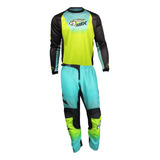 Kit Motocross Conjunto Calça Camisa Roupa Amx Silver Enduro