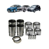 Kit Motor 206 c3 207 1 4 Gas flex Pistão camisa aneis K9270