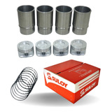 Kit Motor Cht 1 6 Gasolina Completo Pistao Camisa Anel Gol
