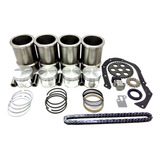 Kit Motor Cht 1000 Pistão Anéis Camisas Corrente Escort Gol