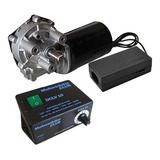 Kit Motor Churrasqueira 5a20rpm Regula Velocidade Fonte