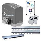 Kit Motor De Portão AGL Inteligente Wifi Izzy Deslizante 2 Controles 3m Cremalheira  220  Volts 