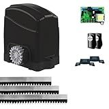 Kit Motor De Portão AGL Trino Light Deslizante Completo 2 Controles 3m Cremalheira -220- Volts-
