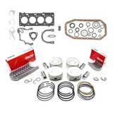 Kit Motor Pistão Anéis Bronzinas Juntas 1 0 8v Vht Gol G5