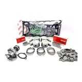 Kit Motor Pistão Anéis Bronzinas Juntas Bombas Ford 1 0 8v Zetec Flex Fiesta