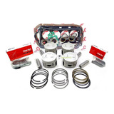 Kit Motor Pistão Anéis Bronzinas Juntas Gasolina 1 0 16v 206